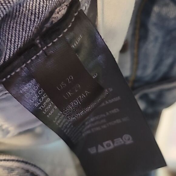 We The Free Jeans Womens 29 Blue Denim Distressed Skinny Straight Pants … - Picture 8 of 8